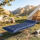 image 2 of Outsunny Sleeping Mat, Foldable Camping Pad with Elastic Straps Dark Blue | Blue | Dark blue | 200 x 80 x 8 cm