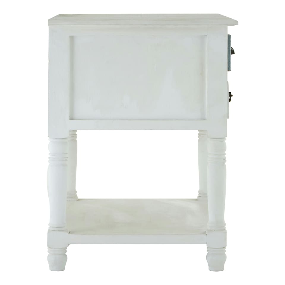 image 1 of Interiors by Premier Coastal Style White 3 Drawer Chest, White 3 Drawer Dresser, White Drawer Chest, White Bedroom Drawers Unit