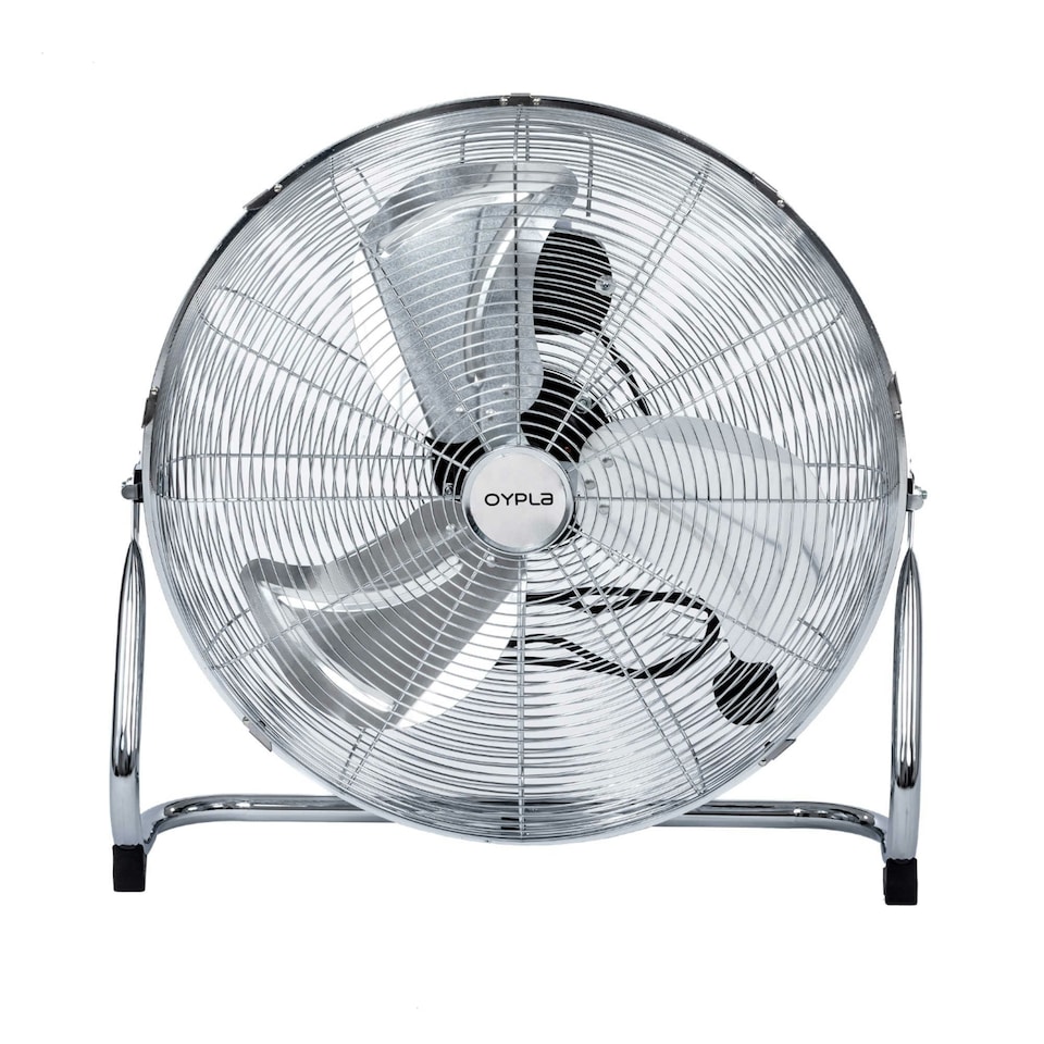 image 1 of Oypla Electrical 20" Inch 50cm Chrome 3 Speed Floor Standing Gym Fan Hydroponic