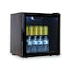 image 1 of SIA DC3B Mini Drinks Fridge, Table Top 46L Wine Cooler With Glass Door, Black