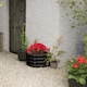 image 5 of Harbour Housewares Raised Garden Bed - Anthracite Semi-Circle Bottomless Galvanised Steel Metal Planter Box 90 x 45cm