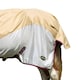 image 2 of Gallop Trojan Dual Combo Neck Horse Fly Rug | Brown | Beige | 7Ft | 1