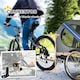 image 9 of PawHut Pet Bicycle Trailer Dog Cat Bike Carrier Water Resistant Blue Outdoor