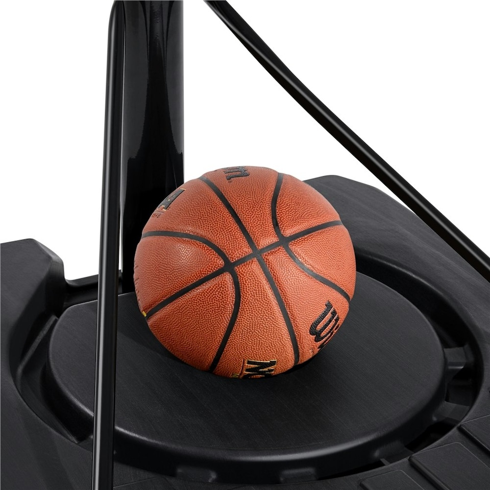 image 1 of Yaheetech Portable Basketball Hoop System 228 - 303 cm Hoop Height Adjustment Black