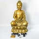 image 5 of Primrose Golden Buddha Water Feature Lights & Spinning Ball Gold 93cm
