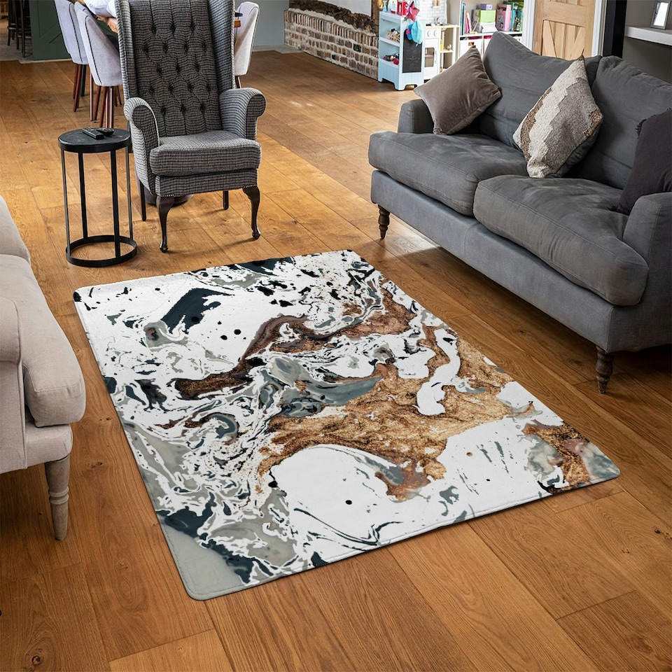 image 1 of Bronze Marble (Rug) Multi | Medium: 80x150cm