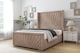 image 2 of Sloomy Rutherford Mink Naples Bed Frame With Mattress With 50"  Upholstered Wingback Headboard 2'6 Small Single