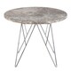 image 2 of Prunus Round Side Table  with Grey-Brown Marble Top