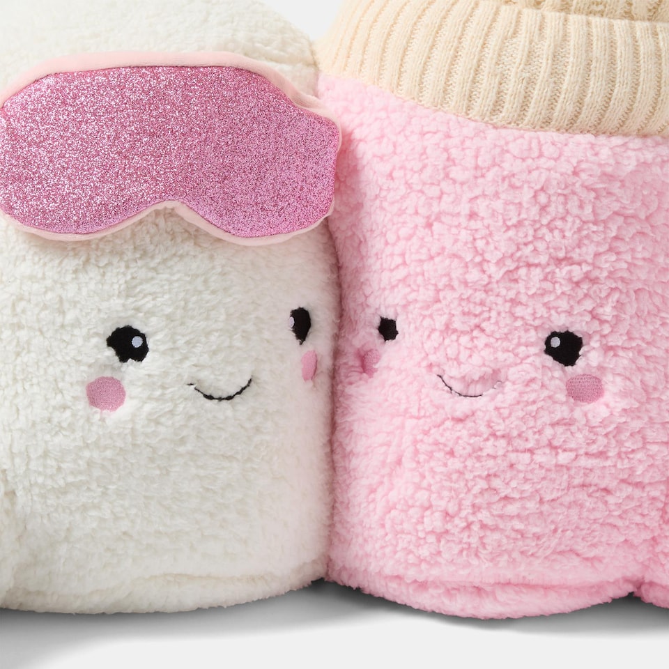 image 1 of OHS Cotton & Candy The Winter Marshmallow Cuddle Cushion Kids Novelty Reading Pillow