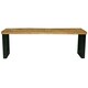 image 1 of Induse Bench - Mango Wood/Iron - L44 x W180 x H45 cm - Mango PP Saw Finish Brown