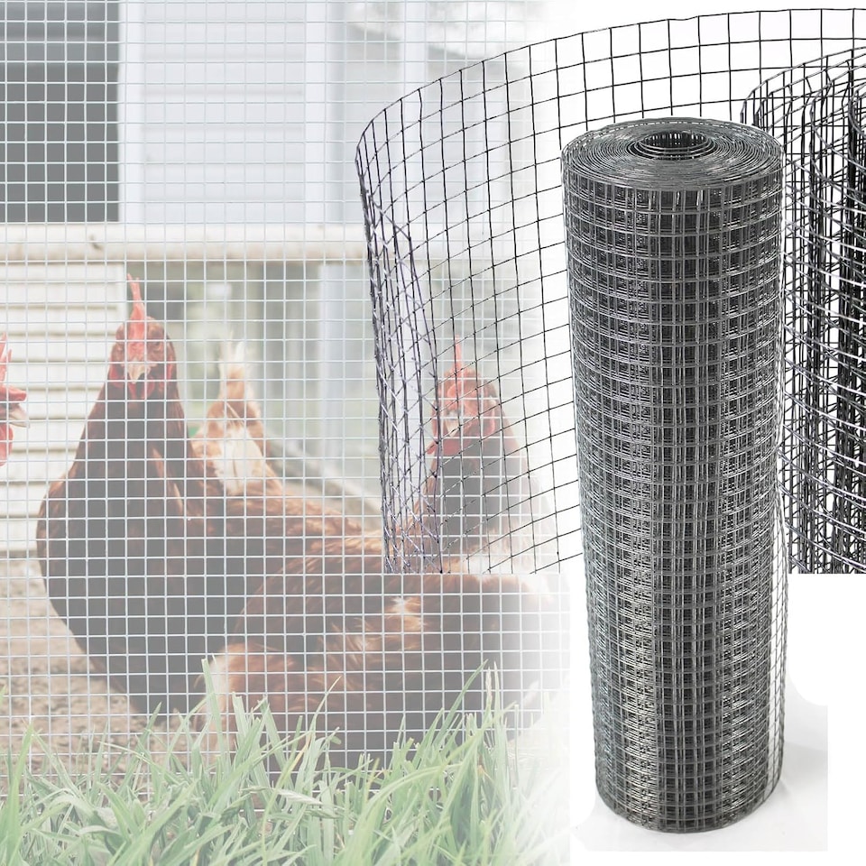 image 1 of Actiasgear 16 Gauge Welded Wire Mesh – 1" x 1" Galvanised Steel Fencing Roll