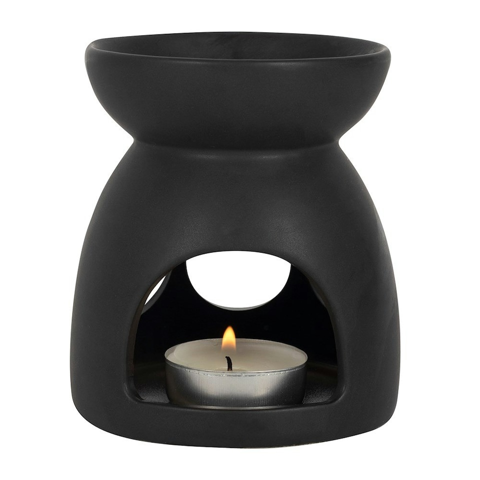 image 1 of Something Different Triple Moon Oil Burner - Black - One Size