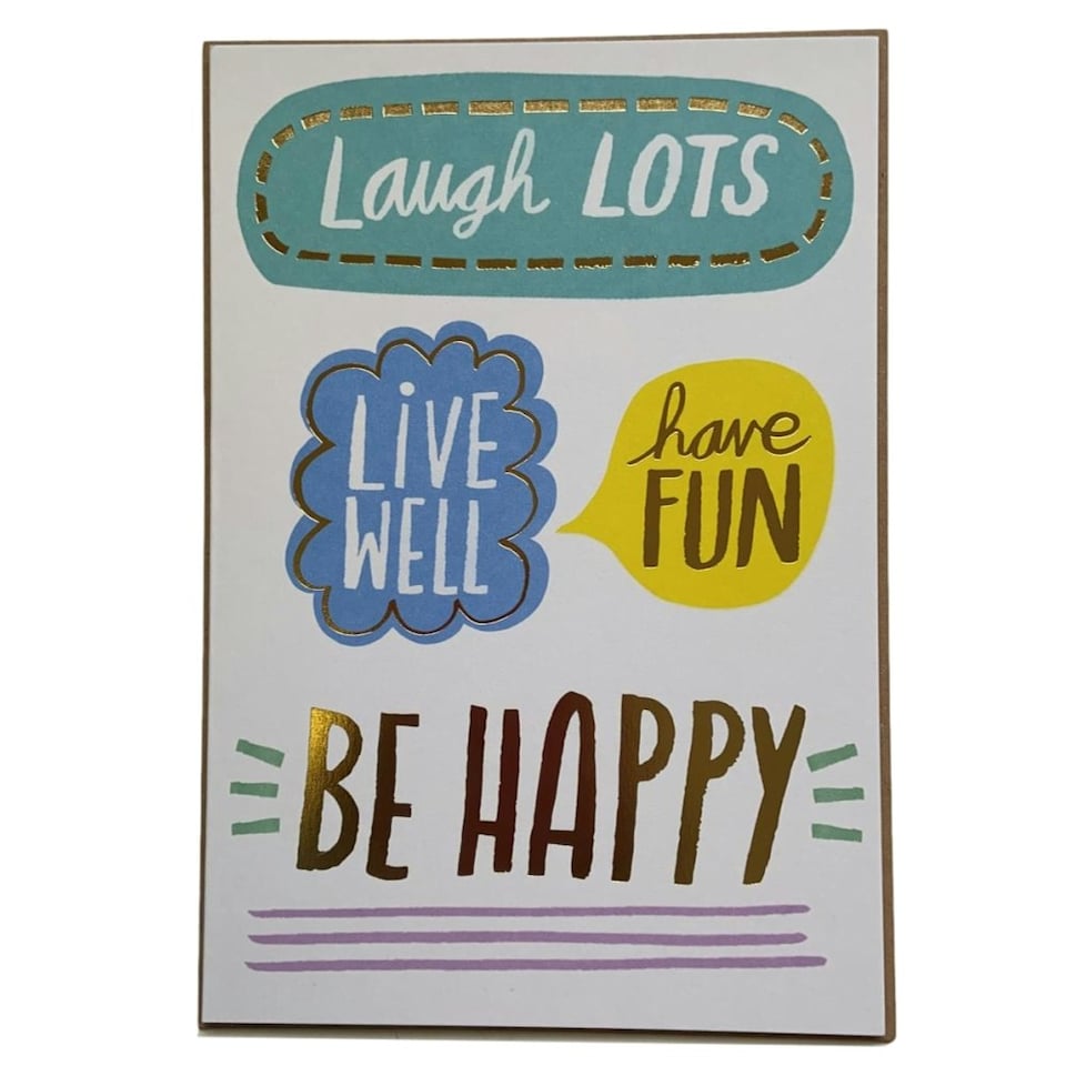 image 1 of Enjoy Your Day Laugh Lots Anytime Birthday Card