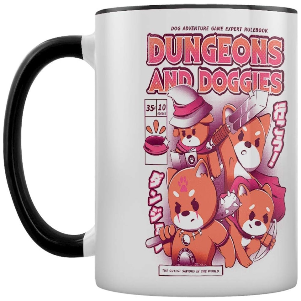 image 1 of ILUSTRATA (DUNGEONS AND DOGGIES) BLACK INNER C MUG - Coloured Inner Mugs - MGC26137 N/A