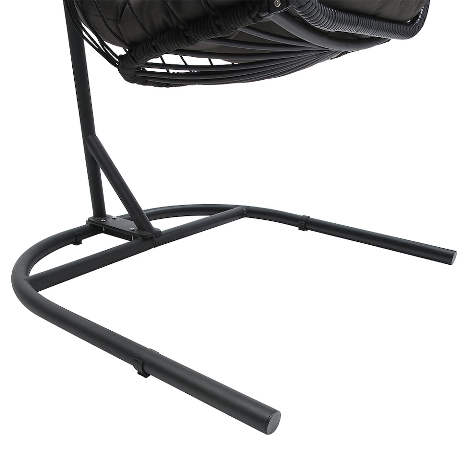 image 1 of Living and Home Outdoor Swing Chair Garden Sanctuary Hanging Egg-Shaped Chair