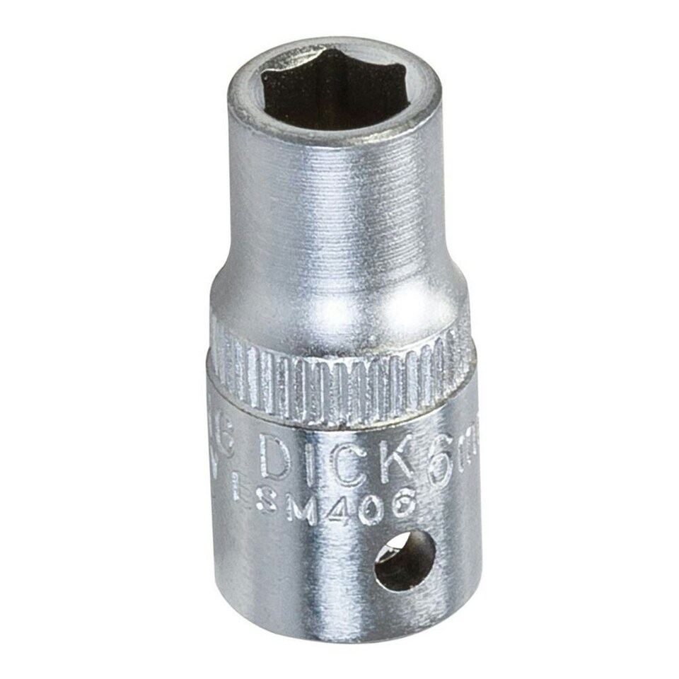 image 1 of King Dick - Socket 1/4" SD 6pt Metric - 6mm