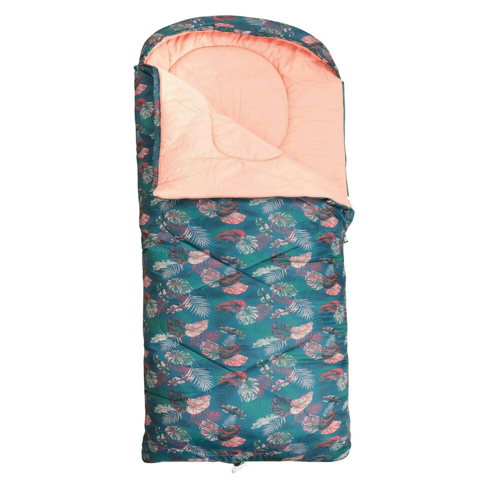 image 1 of Mountain Warehouse Apex 250 Square Sleeping Bag with Carry Bag Two Way Zip Bed Multi