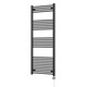 image 1 of Zennor - Black Electric Towel Rail H1600mm x W600mm Straight 800w Thermostatic