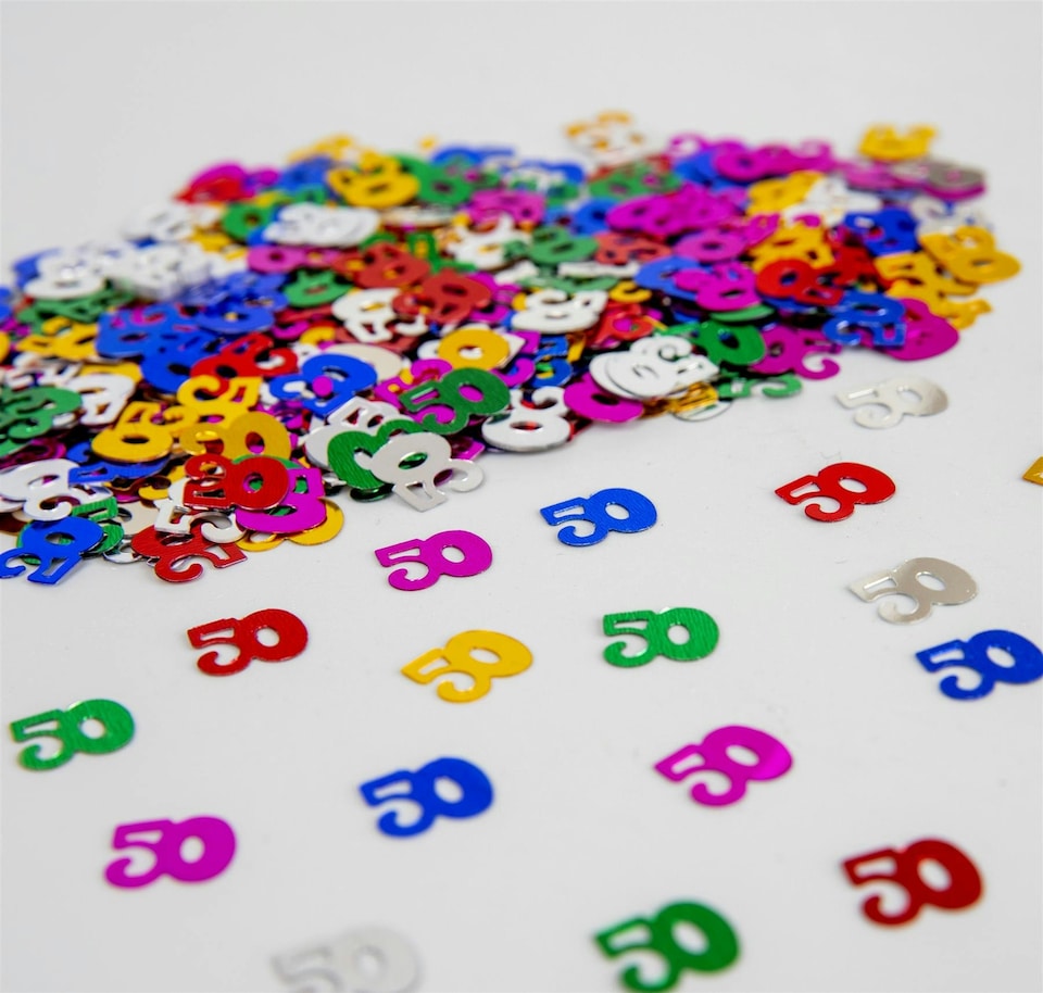image 1 of 4 x 14g 50th Birthday Confetti