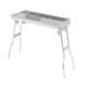 image 8 of Portable Charcoal BBQ Grill Folding Stainless Steel Barbecue Camping Festival