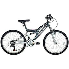 Basis Vogue Junior Girls Full Suspension Mountain Bike, 24" Wheel - Grey