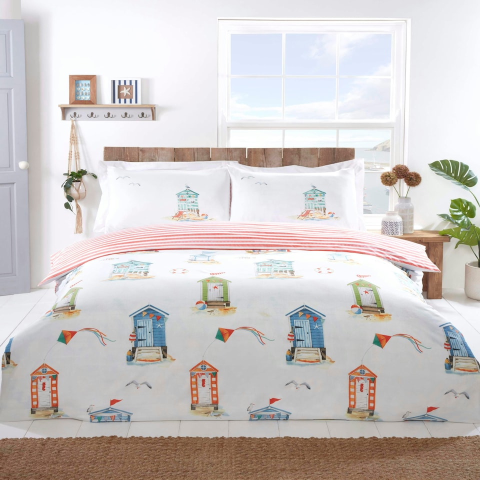 image 1 of Padstow Polyester Duvet Cover Set with Pillowcase Multi | Double