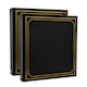 image 1 of ARPAN Large Slip In Photo Album Holds 500 Photos 6x4" (10x15cm) – Gold Stamp Padded Cover Photo Album – Black Memory Book for Family, Wedding & Travel Pictures