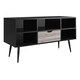 image 5 of Copley TV-Stand with 1 Drawer Black/Oak Black | BLACK OAK