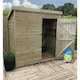 image 4 of 4 x 3 WINDOWLESS Garden Shed Pressure Treated T&G PENT Wooden Garden Shed + Single Door (4' x 3' / 4ft x 3ft) (4x3)