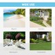 image 7 of Outsunny 2 Man Pop-up Beach Tent Sun Shade Shelter Hut w/Windows Door Light Blue