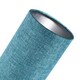 image 2 of Modern and Stylish Textured Teal Linen Fabric Tall Cylindrical 25cm Lampshade