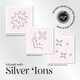image 3 of Silver Cloud Satin Scrunchie Trio Combo Fuchsia 3 Pack
