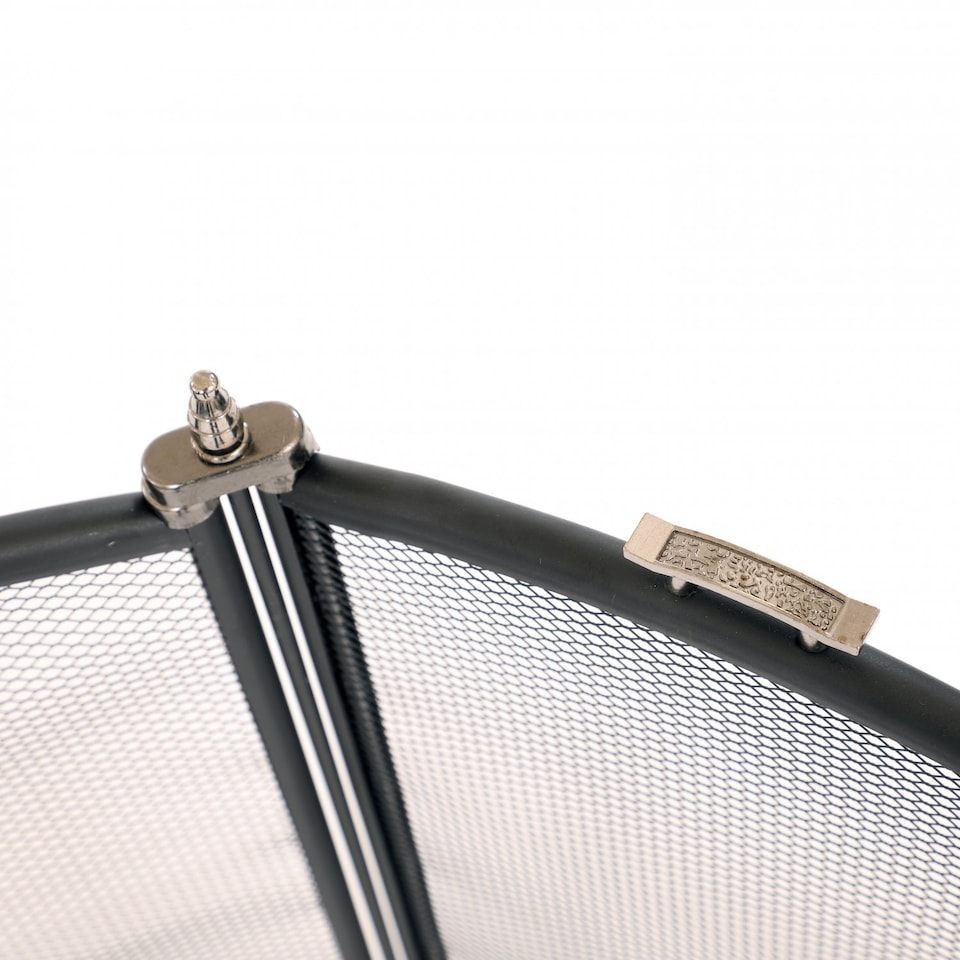 image 1 of Heavy Duty Steel 4 Panel Fire Screen Spark Guard