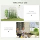 image 6 of Outsunny Set of 2 Metal Garden Trellis, Outdoor Trellis Panels, 150 x 50 cm
