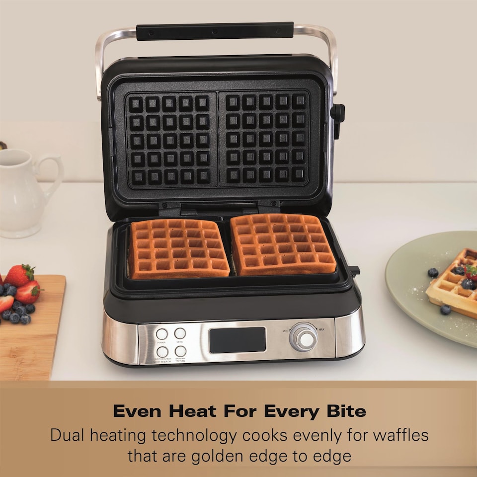 image 1 of Hamilton Beach Pro Smart Waffle Maker