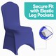 image 8 of Chair Cover Spandex Polyester Stretch Fabric Dining Slipcovers - 10pcs