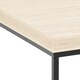 image 5 of Barossa Coffee Table with Light Oak Top & Black Steel Base 60cm