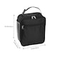 image 2 of Living and Home Portable Insulated Lunch Bag | Black