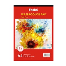 A4 Top Glued Open Watercolour Pad