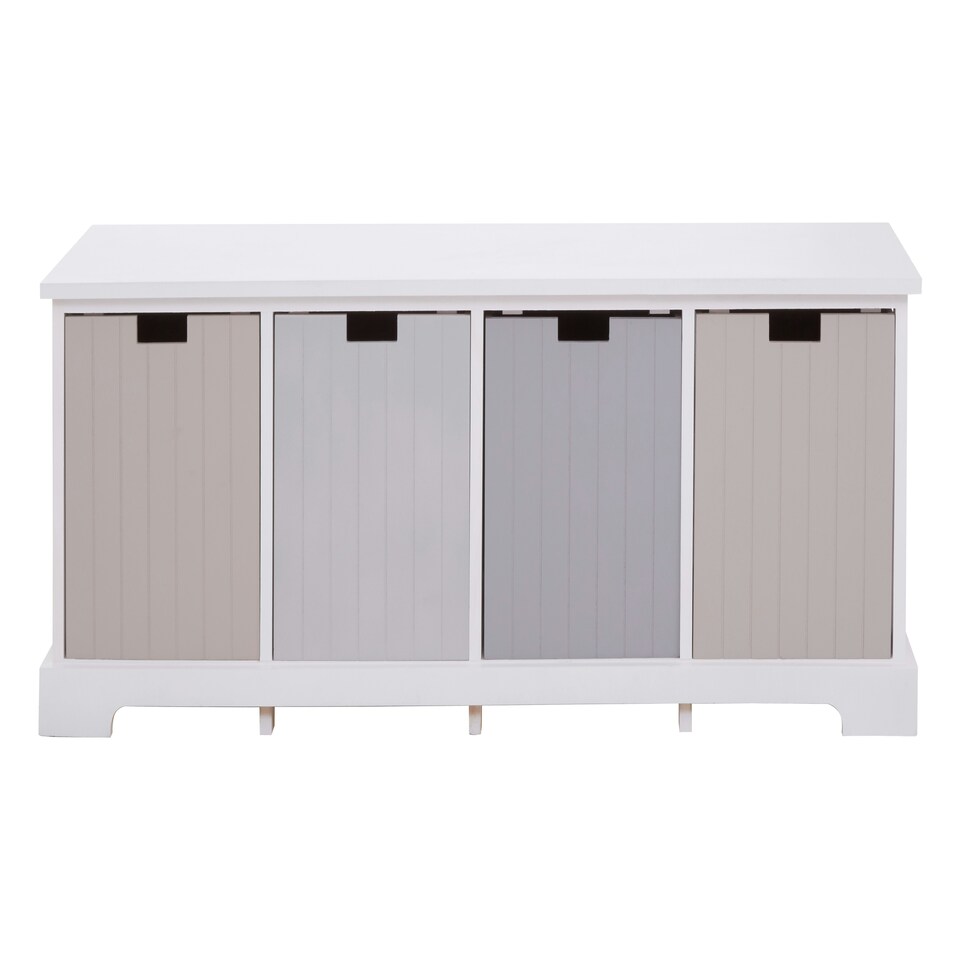 image 1 of Interiors By Premier Compact Design 4 Drawer Bench, Modern Design Chest Of Drawers For Livingroom, Minimalist Storage Chest Multi