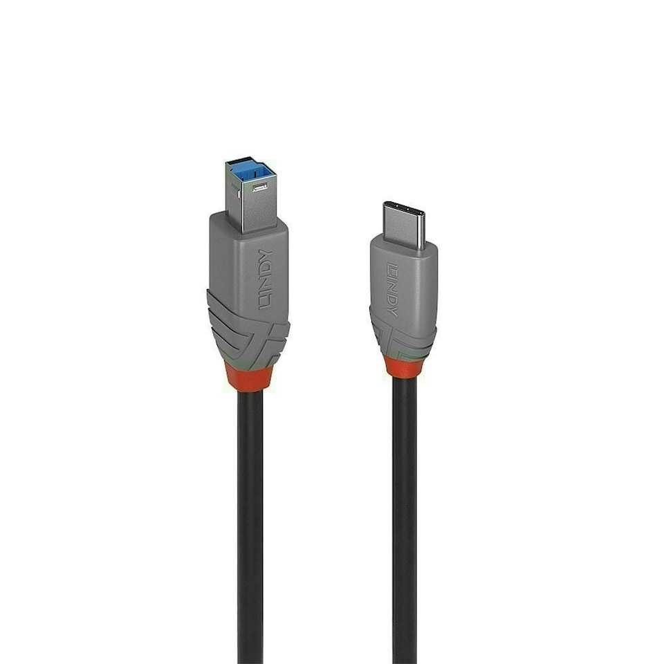image 1 of 1m USB 3.2 Type C to B Cable, 5Gbps, Anthra Line