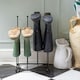 image 5 of Hammer and Tongs Steel Wellington Boot Rack - 4 Pair - Black Black