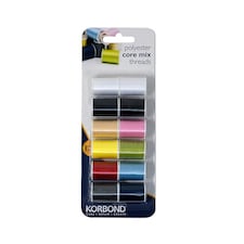 Korbond Polyester Core Mix Thread Blister Pack - One Colour - One Size