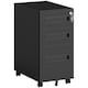 image 1 of Vinsetto Lockable Mobile Filing Cabinet w/ 3 Drawers 30 x 43.5 x 60 cm Black | Black | Black