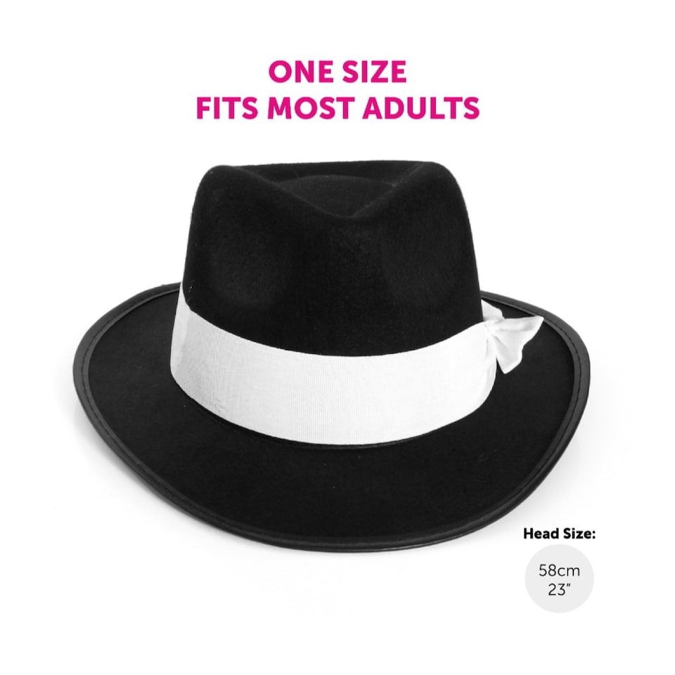image 1 of King of Pop Costume 5 Pcs - Black and White | Multi | L