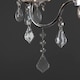 image 4 of ValueLights Varuna Glass Droplet IP44 Rated Bathroom Chandelier Pendant Ceiling Light | Chrome