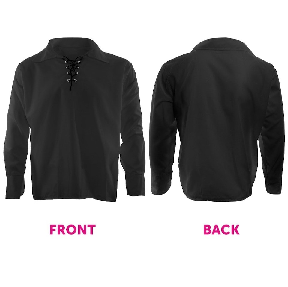 image 1 of Black Gothic Shirt | Black | S