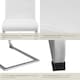 image 5 of Dining Chairs - cantilevered, high backrest, flat steel frame - Set of 4 White