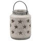 image 3 of Hill Interiors Bloomville Stone Star Candle Lantern - Stone - 19cm x 18cm x 18cm