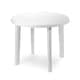 image 3 of 90cm Round Outdoor Bistro Drinks Table Plastic Garden Patio Dining Furniture